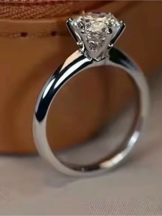 Jewelry - Classic Silver Solitaire Engagement Ring
